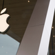 The Apple logo is displayed at the Apple store in the Brooklyn borough of New York.